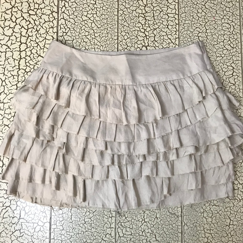 Express ruffled mini-skirt